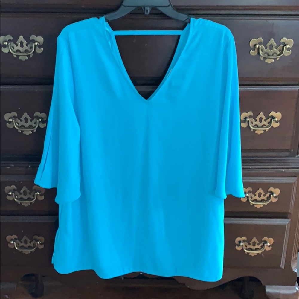 Teal blouse